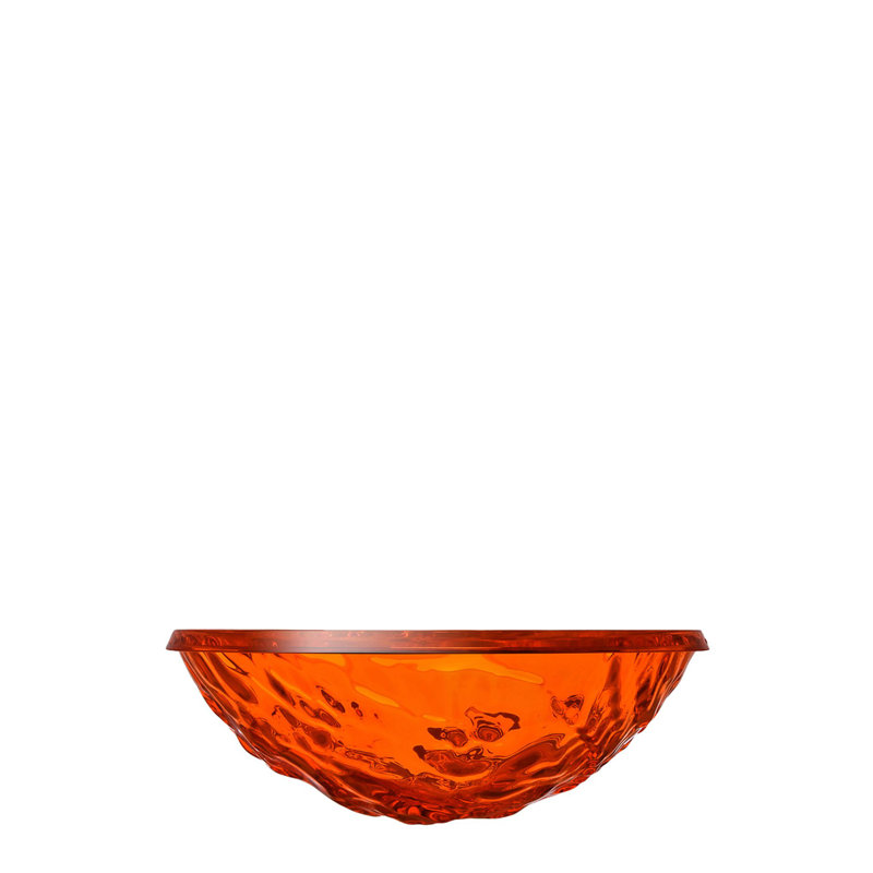Moon Decorative Bowl, Transparent Orange