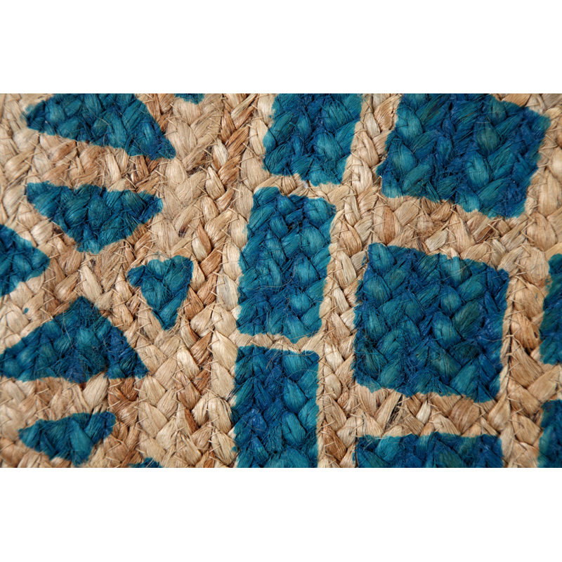 Round Virginia Geometric Hand Woven Area Rug, Round 150cm