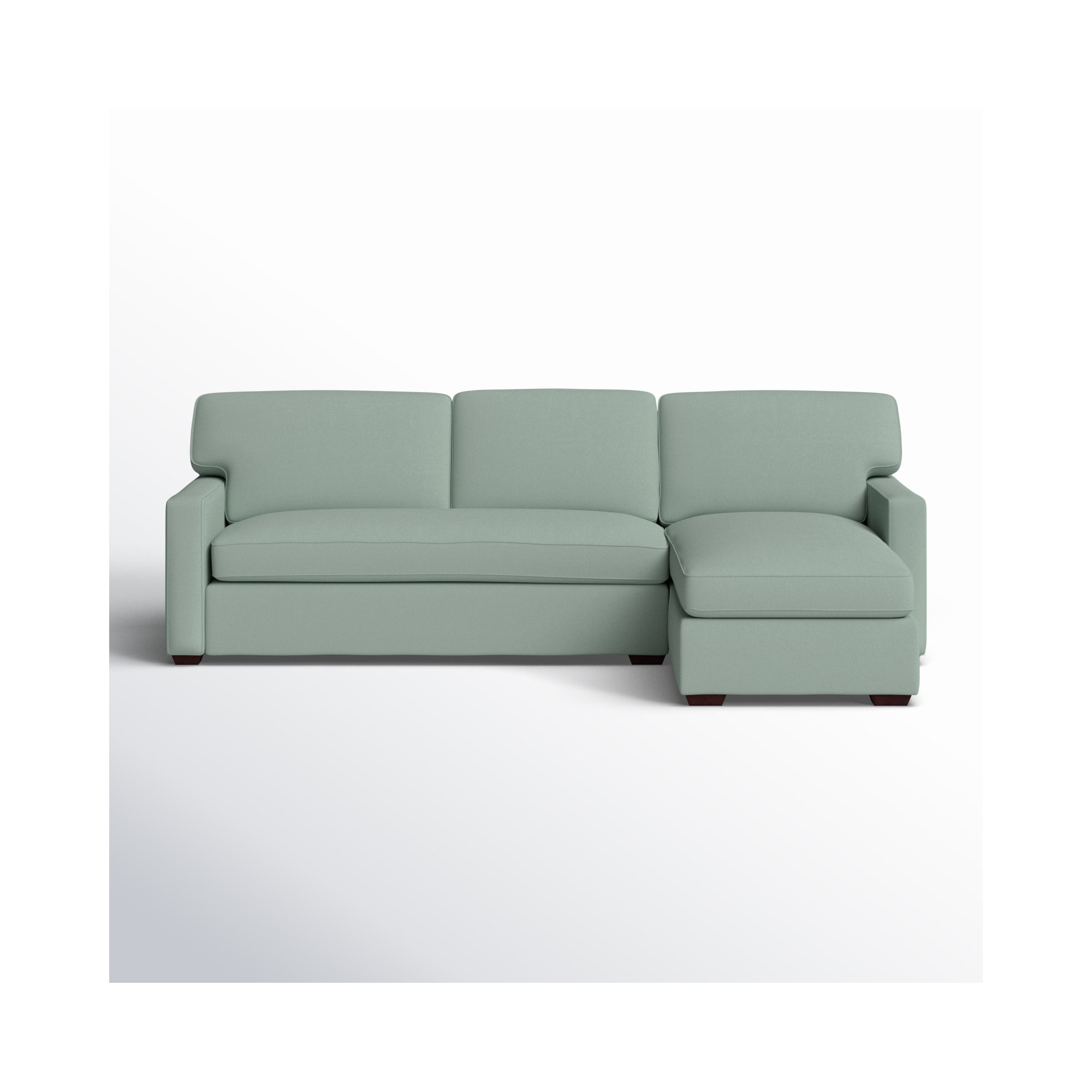 Taylor Upholstered Chaise L-Sectional, Right Hand Facing, Bayou Spray Canvas