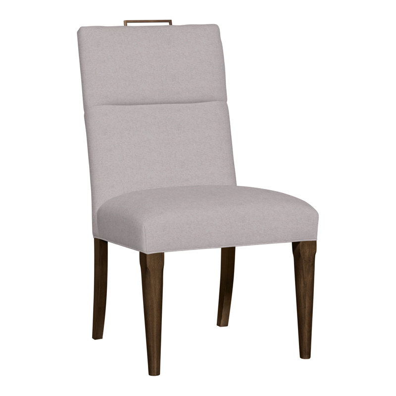 Thom Filicia Home Fabric Tight Back Side Chair, Havana, Nadia Linen