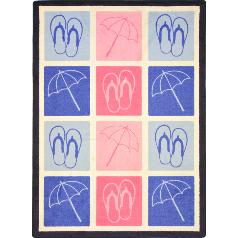 Tapis Summer Solstice, Rectangle 5 pi 4 po x 7 pi 8 po