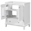 Meuble-lavabo 30 po sans lavabo, base seulement, armoire de salle de bain multifonctionnelle avec portes et tiroir, structure solide et panneau de fibres à densité moyenne-134435798