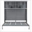 Queen Size Murphy Bed Wall Bed With Top Shelves & USB,Grey-1903492156