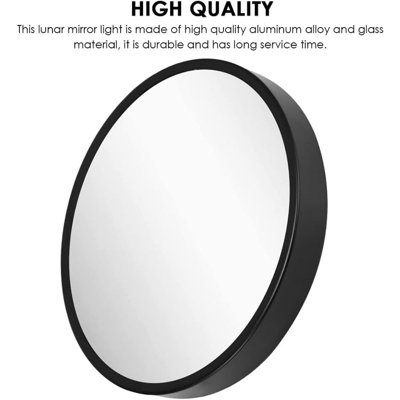 Latitude Run® Moon Lighted Magnifying Dresser Mirror | Wayfair