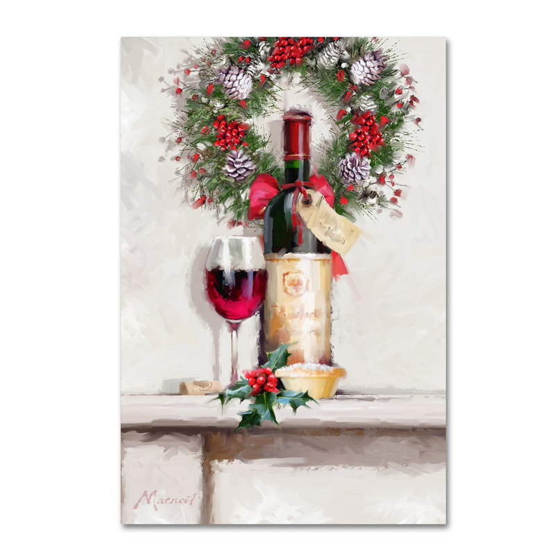 Armand 'Red Wine' Print on Canvas, 24" H x 16" W x 2" D