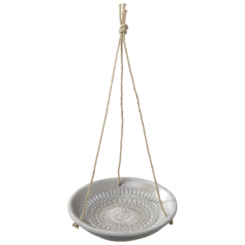 Lafferty Concrete Sundial Birdbath, 2" H x 8.25" W x 8.25" D