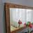 Elegant Wall-Mounted Mirror, Walnut Color, 43.3 x 19.7 x 1.2 inches | 100% Solid Pine Wood, Fully Assembled | Adjustable for Horizontal & Vertical Use, Perfect for Modern Industrial Décor-279526489-279526492