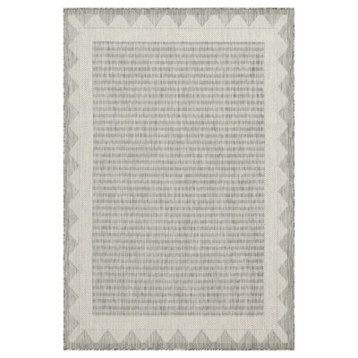 Area Rug In Silver 7 Ft. 10 In. X 3 - , Stain , For Indoor And Outdoor All Spaces