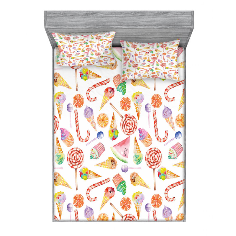 Microfiber Sheet Set, Full/Double Sheet Set with Fitted Sheet