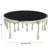 Aluminum Metal Drip Living Room Coffee Table with Melting Designed Legs and Shaded Glass Top-1253531825