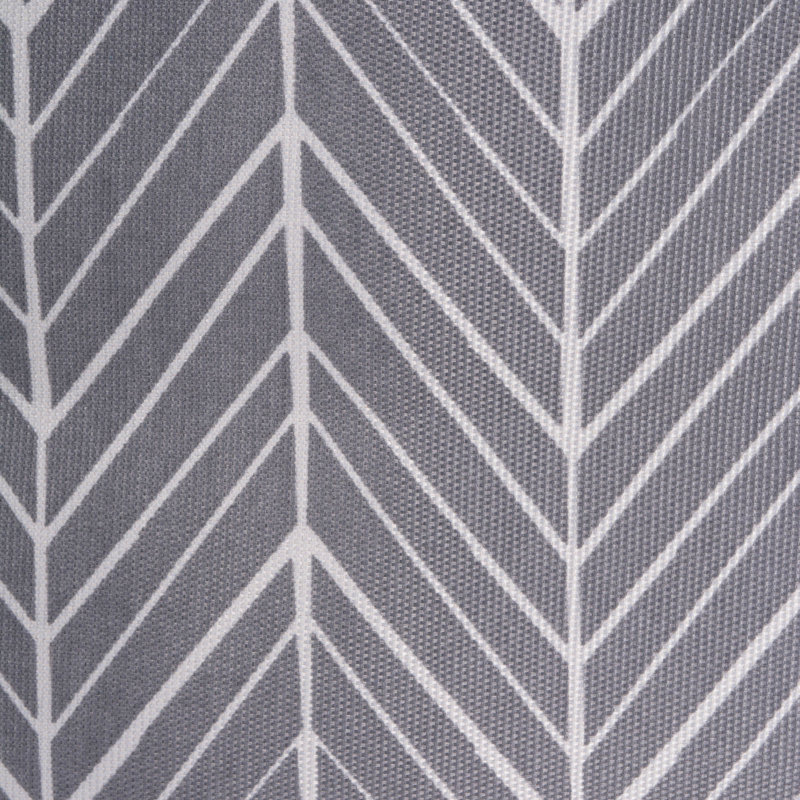 Bac en tissu à chevrons Brittnae, H 13 po x l 13 po x P 13 po, Gris