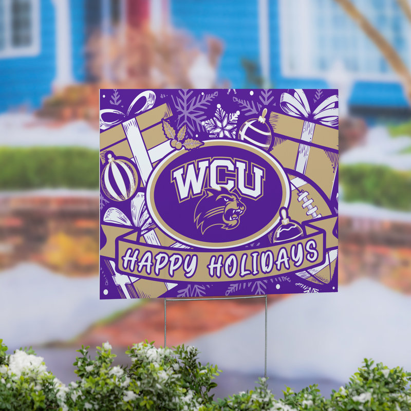 Western Carolina University Yard Sign, Holiday
