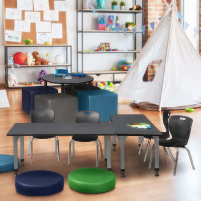 Kee Height Adjustable Classroom Activity Table Top & Base