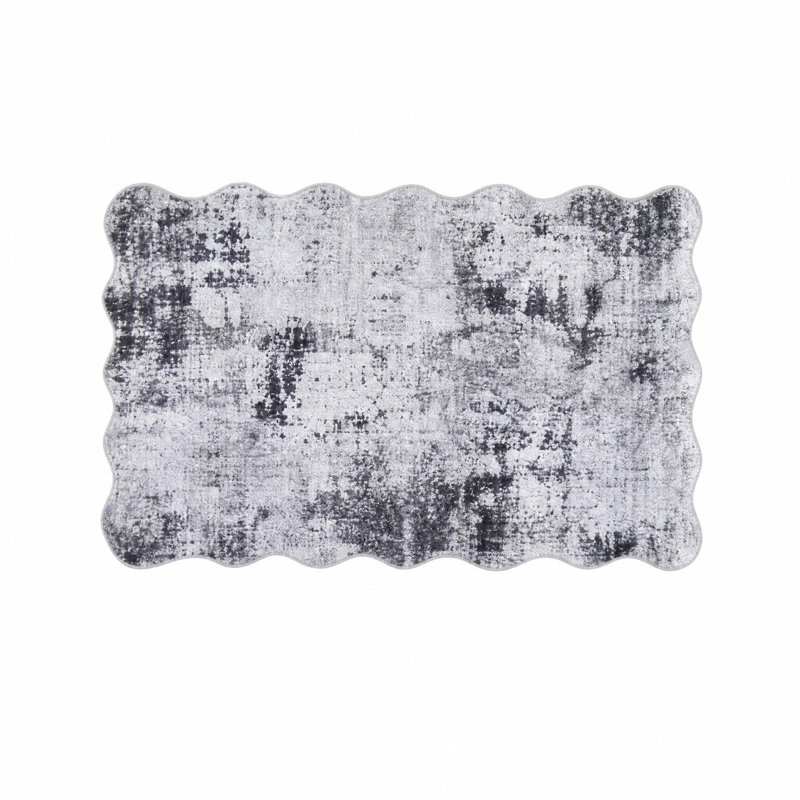 Rectangle Floral Area Rug, Light gray, 200*290cm