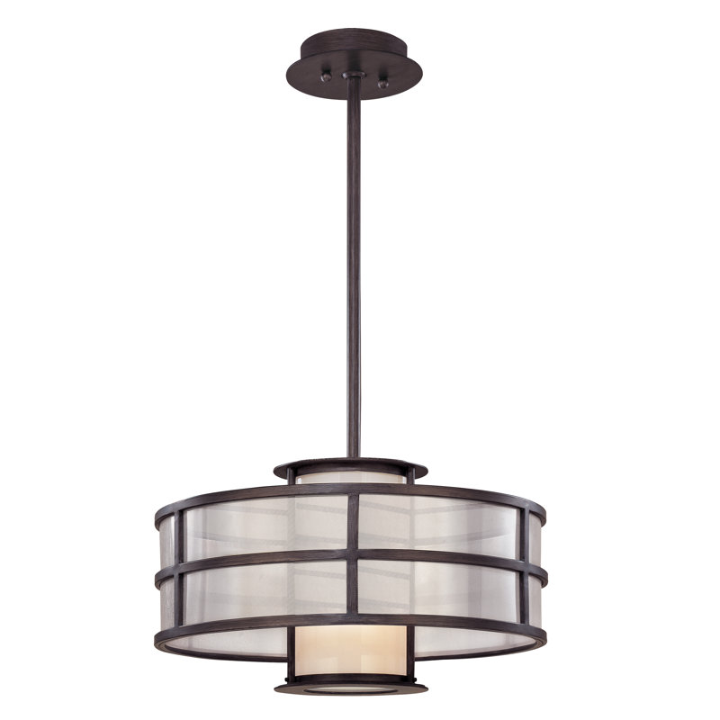 Discus Pendant, Medium Base, 10" H x 18" W x 18" D