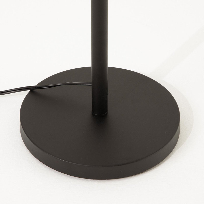 Johntay 69'' LED Dimmable Torchiere Corner Floor Lamp with Remote, Black