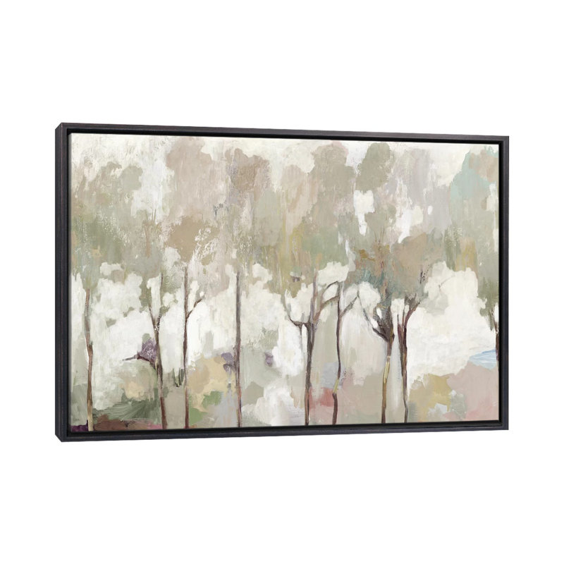"Soft pastel Forest" par Allison Pearce, reproduction d’art, Pas de tapis, Toile tendue, H 40 po x l 60 po x 1,5 po
