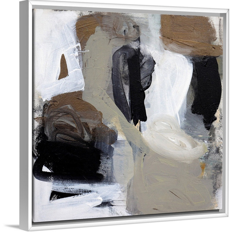 « Neutralize » par B. Robert-reproduction d’art sur toile, H 18 po x l 18 po x P 1,75 po, Cadre blanc
