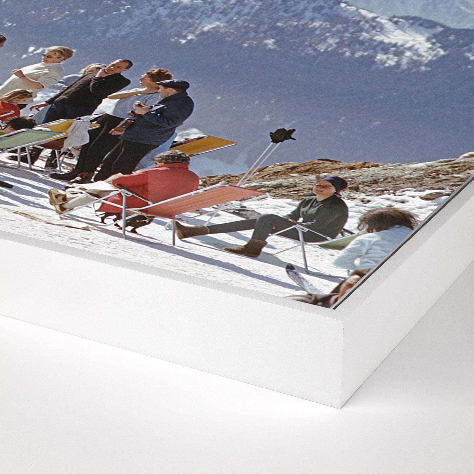 Lounging In Verbier by Getty Gallery, 24" H x 36" W x 2" D, White