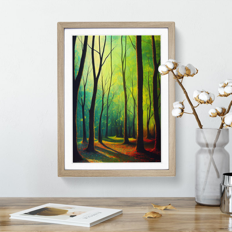 A Forest Adventure - Framed Print, 64cm H x 46cm W x 2cm D, Oak
