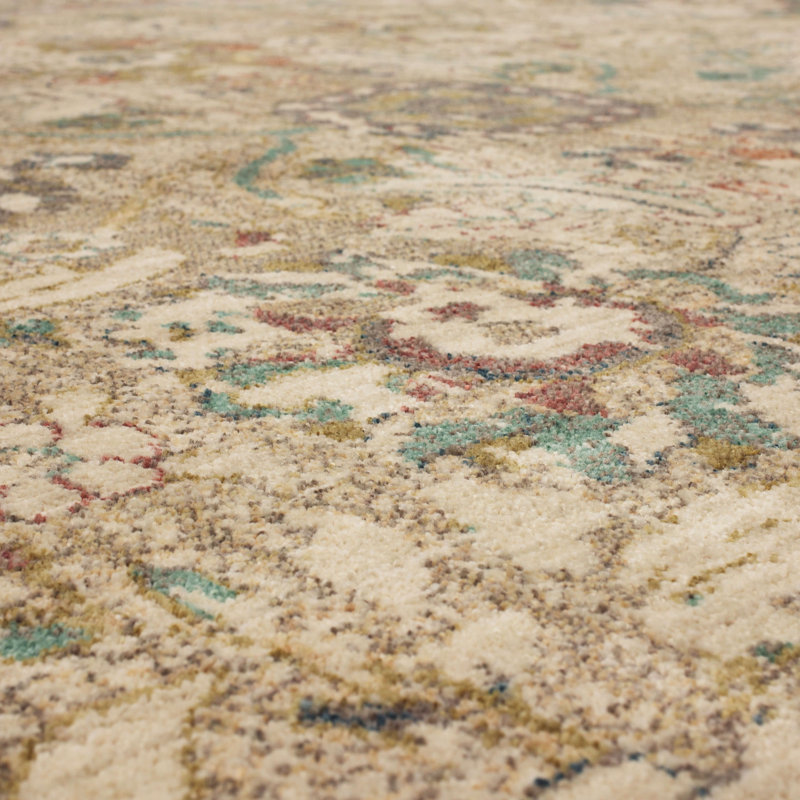 Allerton Blue and Beige Wool Oriental Indoor Rug