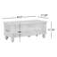Banc de rangement en bois Keena