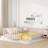 Diocles Metal Floor Bed Frame with Fence & Door-887592368-887592370