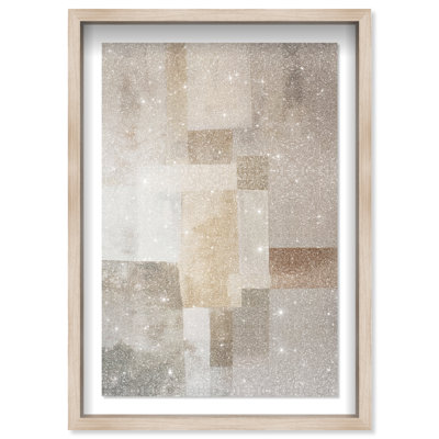 Dustveil (III) Shadowbox Abstract Print by Oliver Gal, Black Frame, 10 x 15