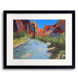Only A River's Gonna Make Things Right Print by Dina Gardner