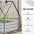 Outsunny 4' X 3' Galvanized Raised Garden Bed With Mini PVC Greenhouse Cover, Outdoor Metal Planter Box With 2 Roll-Up Windows For Growing Flowers, Fruits, Vegetables And Herbs