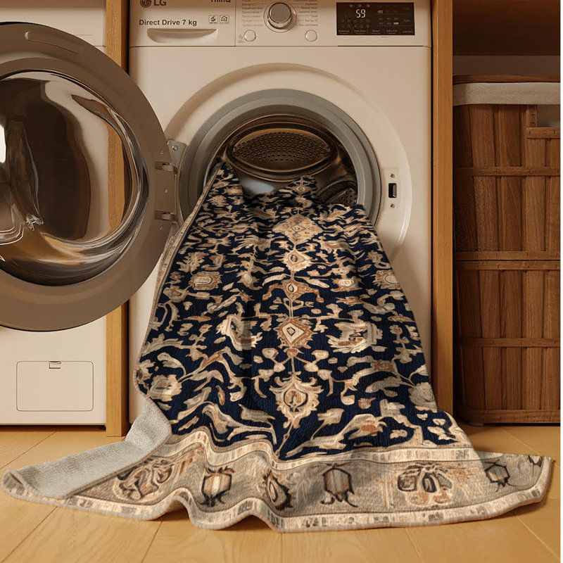 Tapis brun turc lavable à la machine, Tapis de couloir 2 pi x 5 pi
