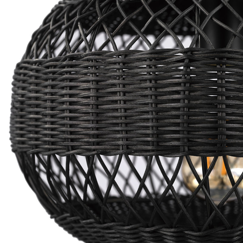 Stultz Rattan Semi Flush Mount
