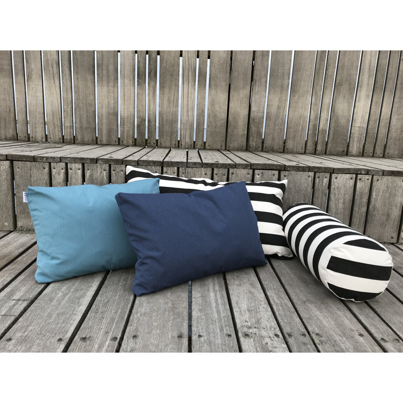 Cushion small, stripe, Rectangle 35cmH x 55cmW, Grey