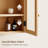 Wood Arch Wall Mounted Bathroom Cabinet-2063709946