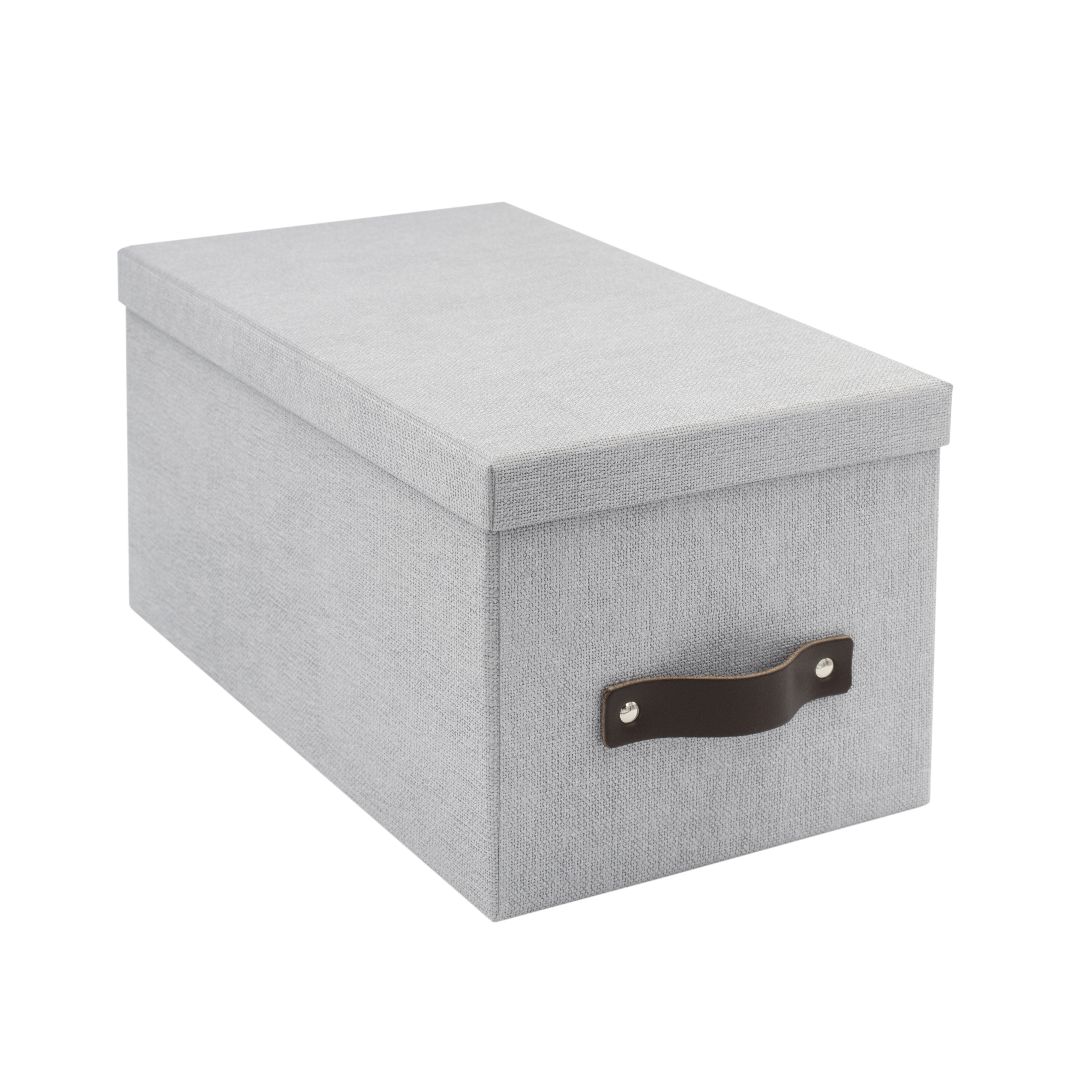 Bigso Silvia Organizational Storage Box, Photo with Leather Ash