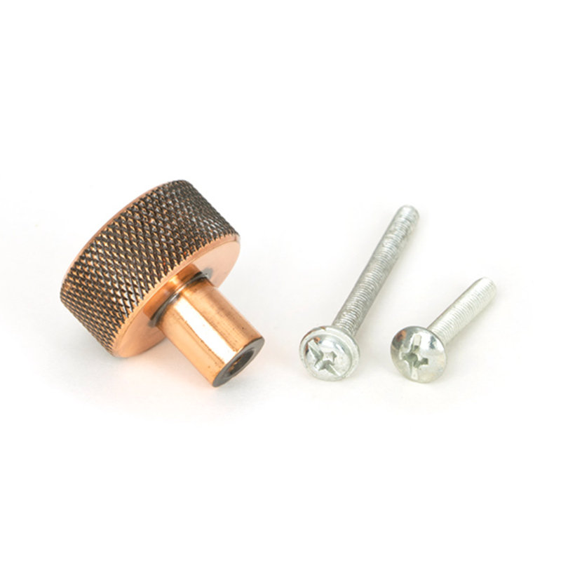 Round Knob, Polished Bronze, 2.5 cm