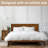 Haven King Solid Wood Bed Frame with Headboard, Walnut Finish Scandinavian Platform Bed All Mattress Support, 800 lbs Capacity, Noise-Free & Non-Slip Design-1009728374-1009728373