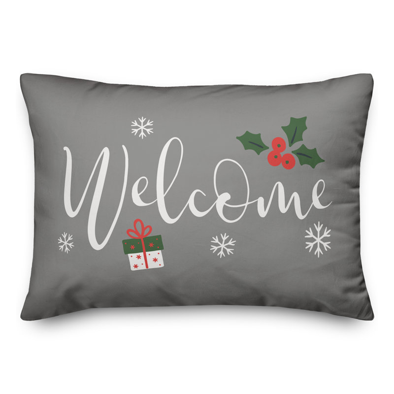  Coussin lombaire Welcome, Gris