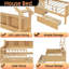 Lit en bois Guardrail avec bande lumineuse à DEL et espace de rangement-1157507151