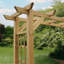 Hinsdale 210cm W x 72cm D Solid Wood Arbour in Natural