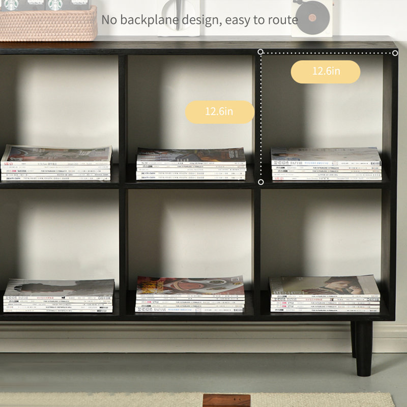 Modern Minimalist Solid Oak Bookcase