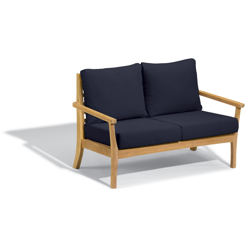 Causeuse avec coussins Huggins, Bleu amiral