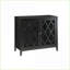 Console avec portes en verre, finition noire Ceara | Contemporain | Hall d'entrée