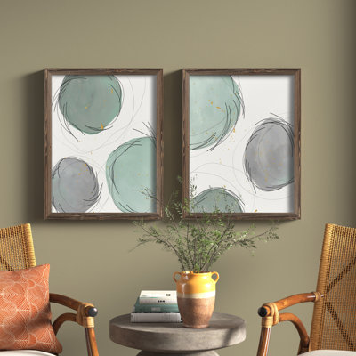 " Encircled Orbits I " by Vincent Van Gogh 2 - Pieces