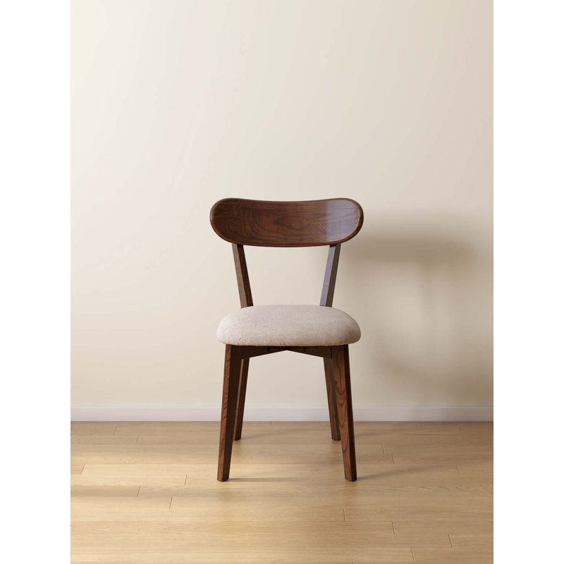 Chaise en bois massif (ensemble de 1)