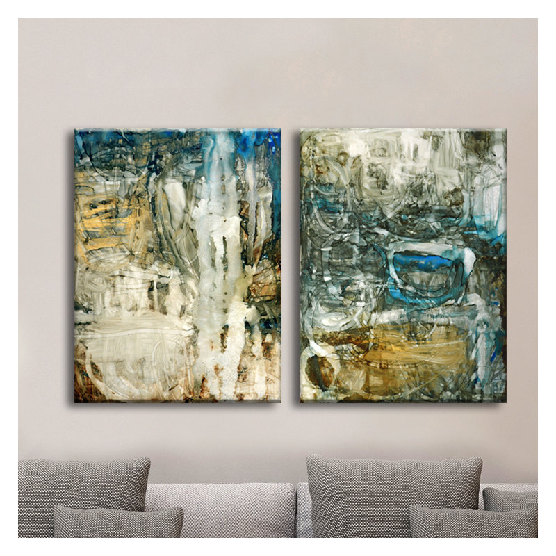Canyon Falls I / II - impression sur toile tendue, H 20 po x l 16 po x p 1,5 po