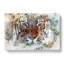 Tiger In The Blue In Abstract - Wrapped Canvas-55361456