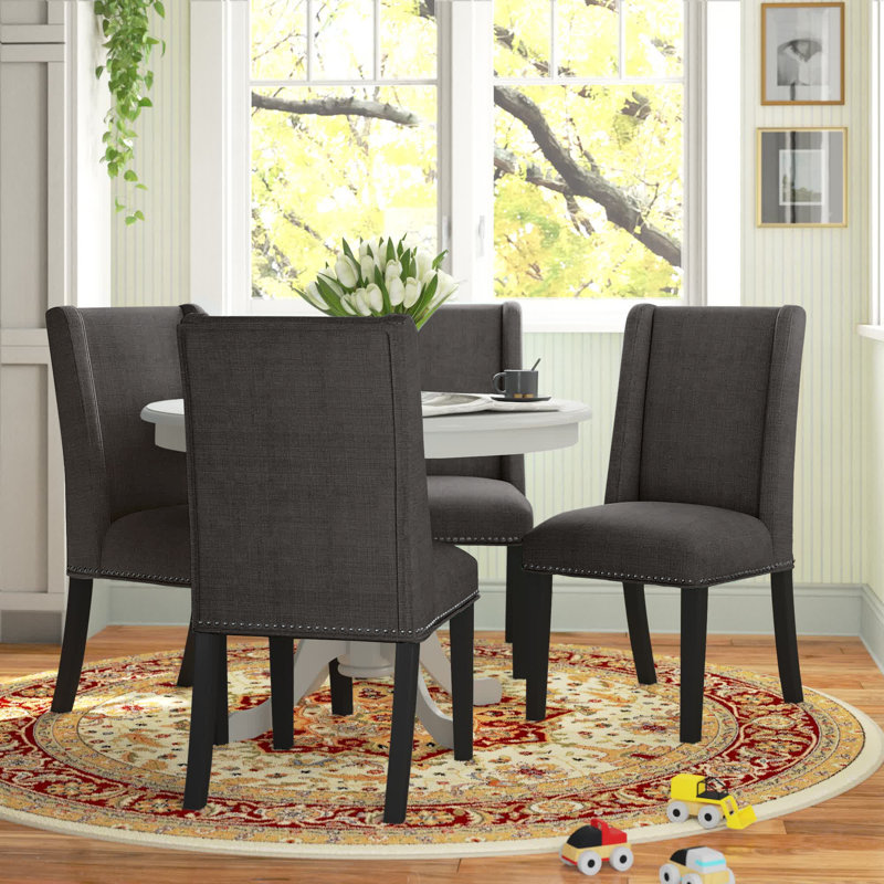 Baron Fabric Slipper Dining Chair by Modway, Brown