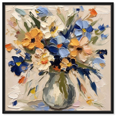 Floral Palate Splash Chic Farmhouse Wall Art by Art Remedy