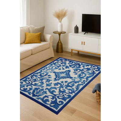 Tapis bleu Mosso